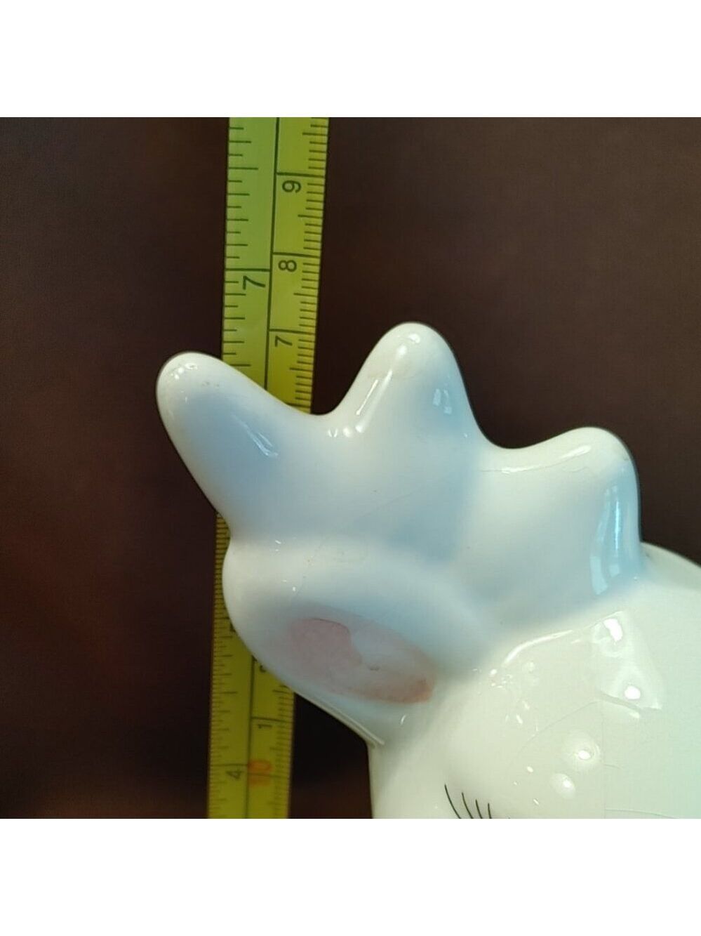 Vintage Ceramic Quilted White Deer Reindeer Planter Vase - Picture 9 of 10